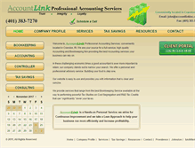 Tablet Screenshot of accountlinkinc.com